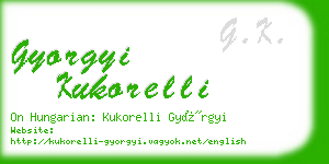 gyorgyi kukorelli business card